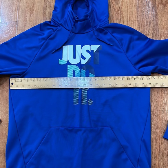Nike Dri-Fit Blue Hoodie Sweatshirt Size Large - Picture 4 of 13